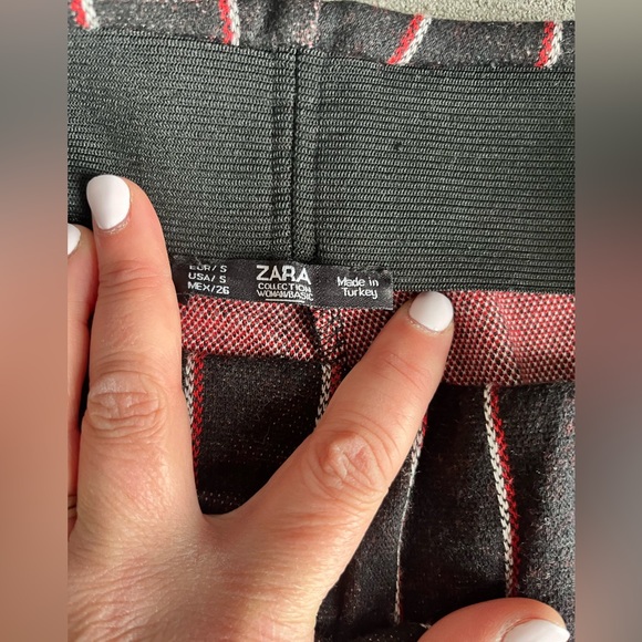 Zara wide leg striped pull on pants size small item 08-10 - Picture 7 of 10